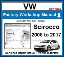 VW Volkswagen Scirocco Workshop Repair Manual